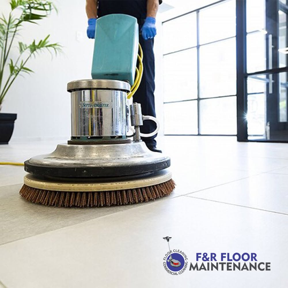 Commercial floor cleaning in Port St. Lucie by F&R Floor Maintenance